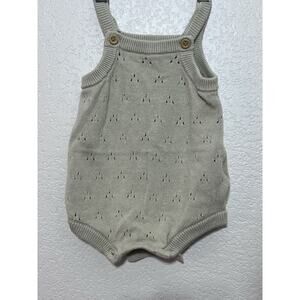 Little Planet Neutral Knit Sleeveless One-Piece Unisex Size 3 Months